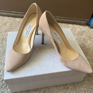 Sale🔥 Jimmy Choo Romy Suede Nude 100